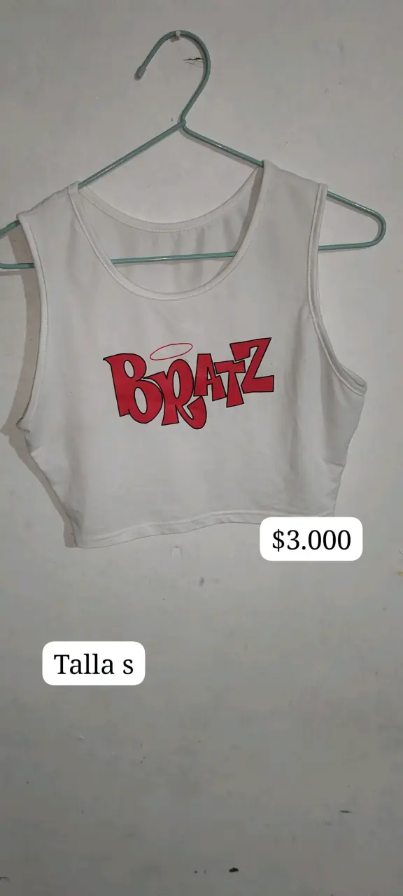 Crops top negro y blanco Bratz - 2