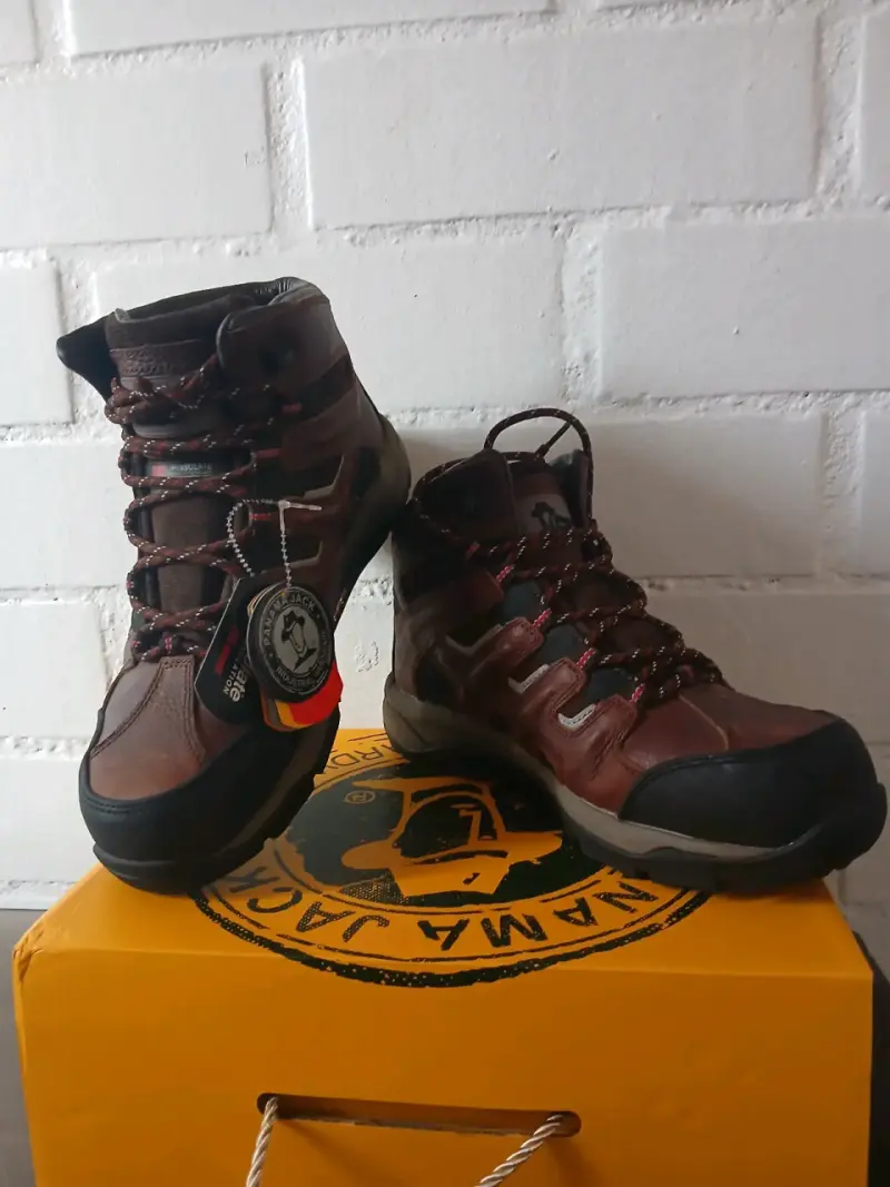 Botas de seguridad impermeables marrones - 1
