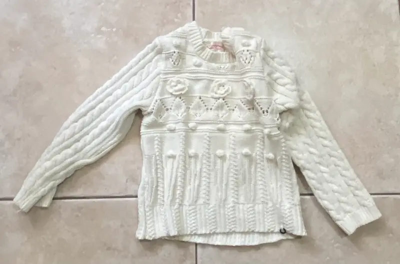 Conjunto niña jeans, polera y sweater Talla 6-8 - 2