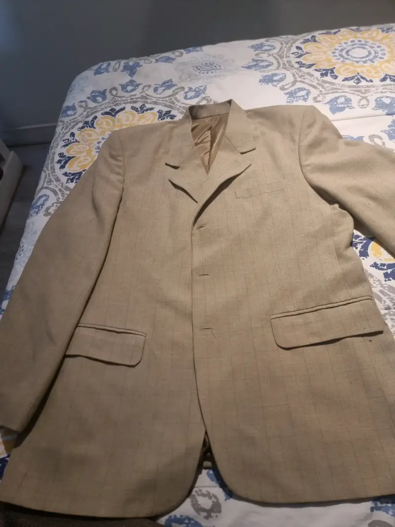 Blazer beige de hombre - 1