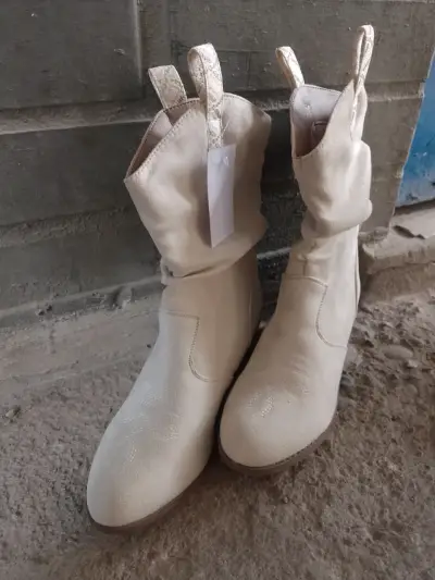 Botines blancos de mujer - miniatura 4