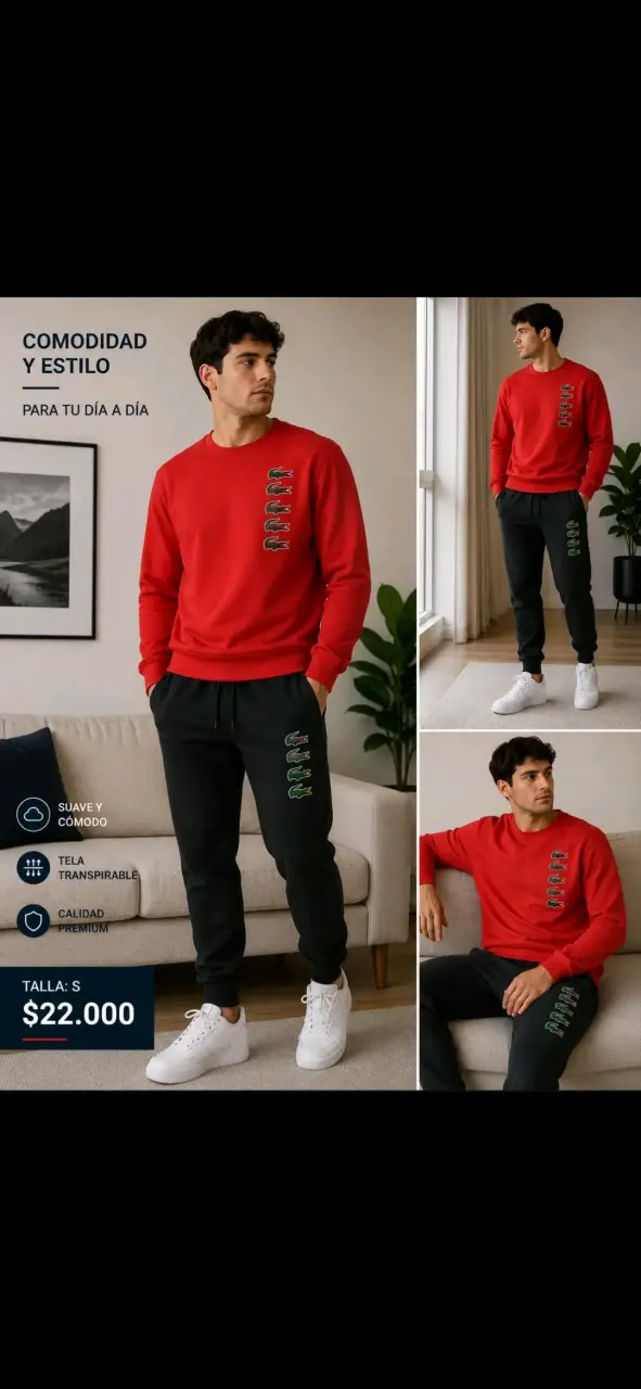 Conjunto deportivo talla S - 2