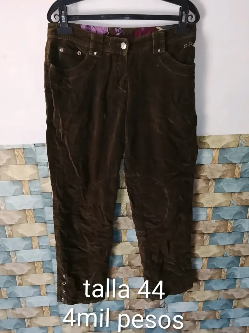 Pantalones de terciopelo marrón - 3