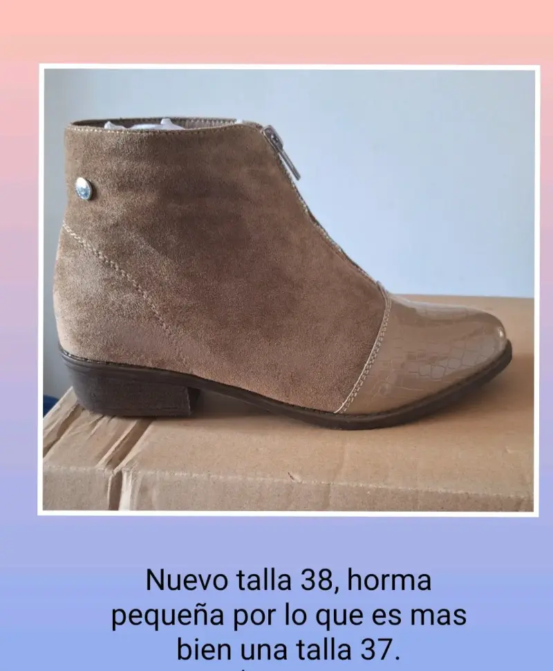 Botines de gamuza marrón