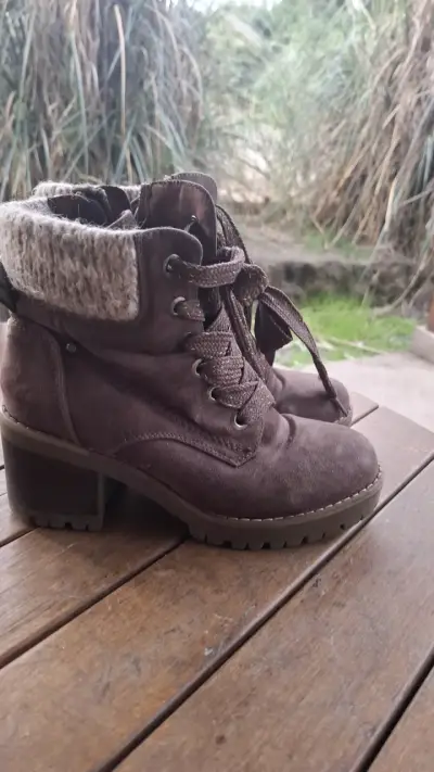 Botines de gamuza marrón - miniatura 2
