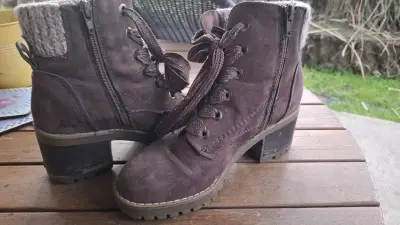 Botines de gamuza marrón - miniatura 4