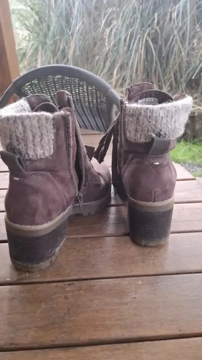 Botines de gamuza marrón - miniatura 5
