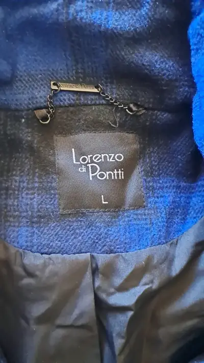 Abrigo a cuadros azul y negro - miniatura 3