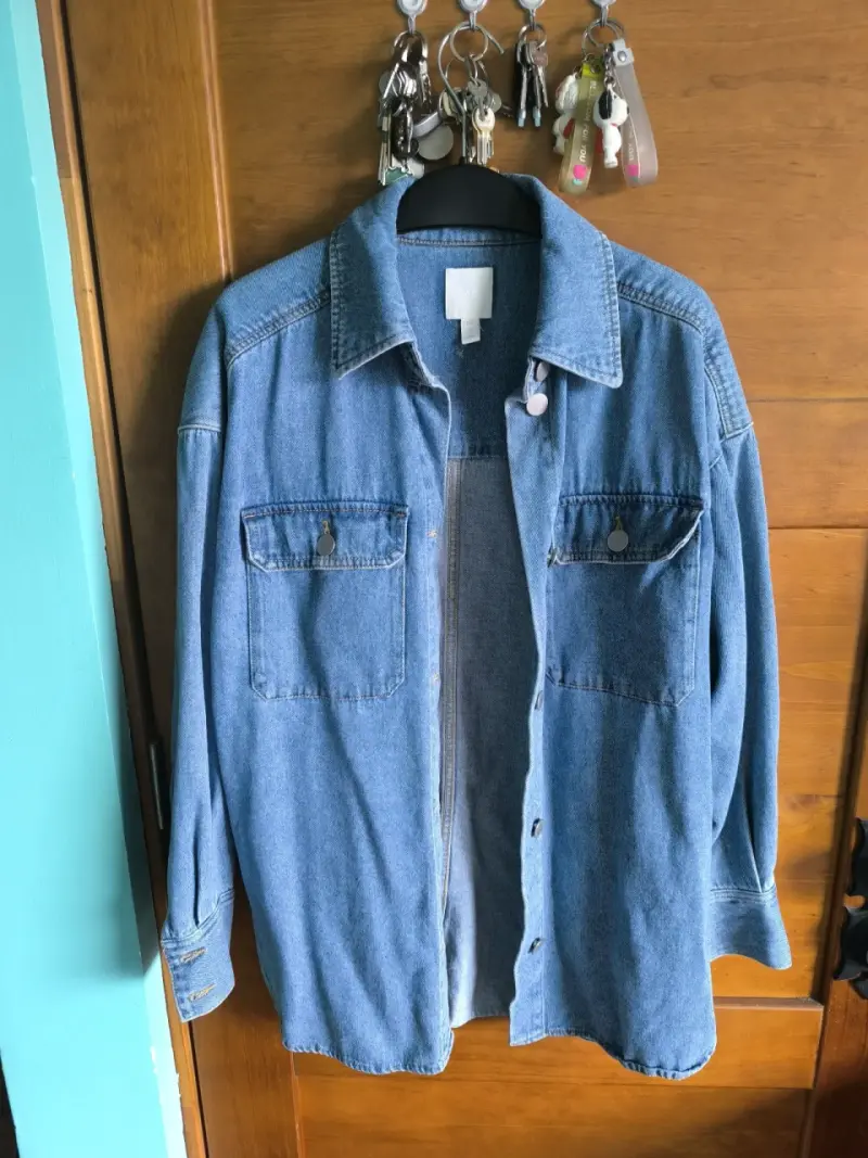 Camisa de mezclilla azul - 1