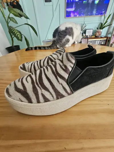 Zapatillas plataforma animal print - miniatura 1