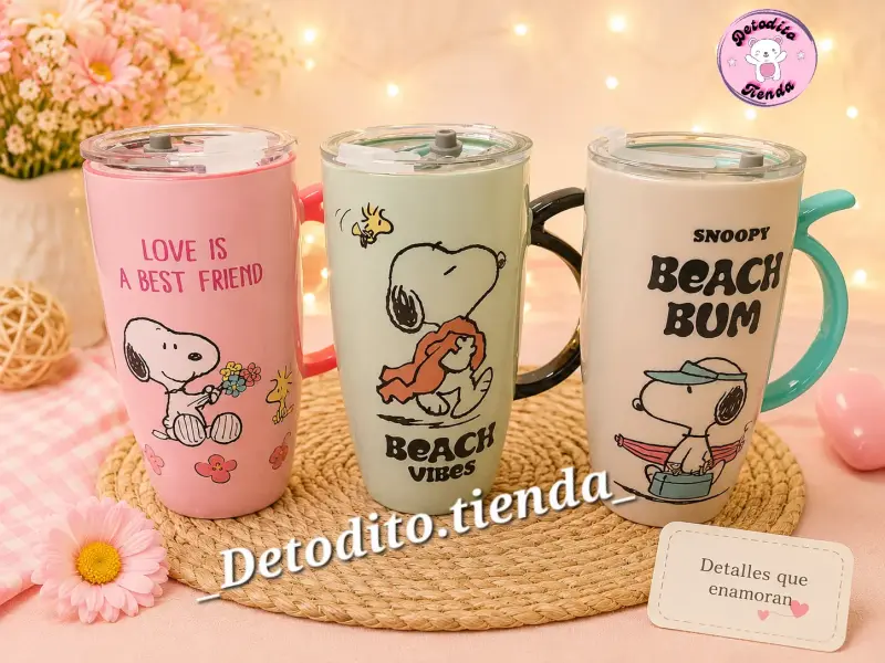 Tazas de loza Snoopy decorativos