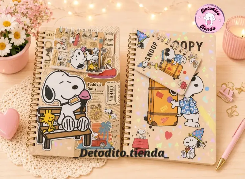 Agendas Snoopy decorativos