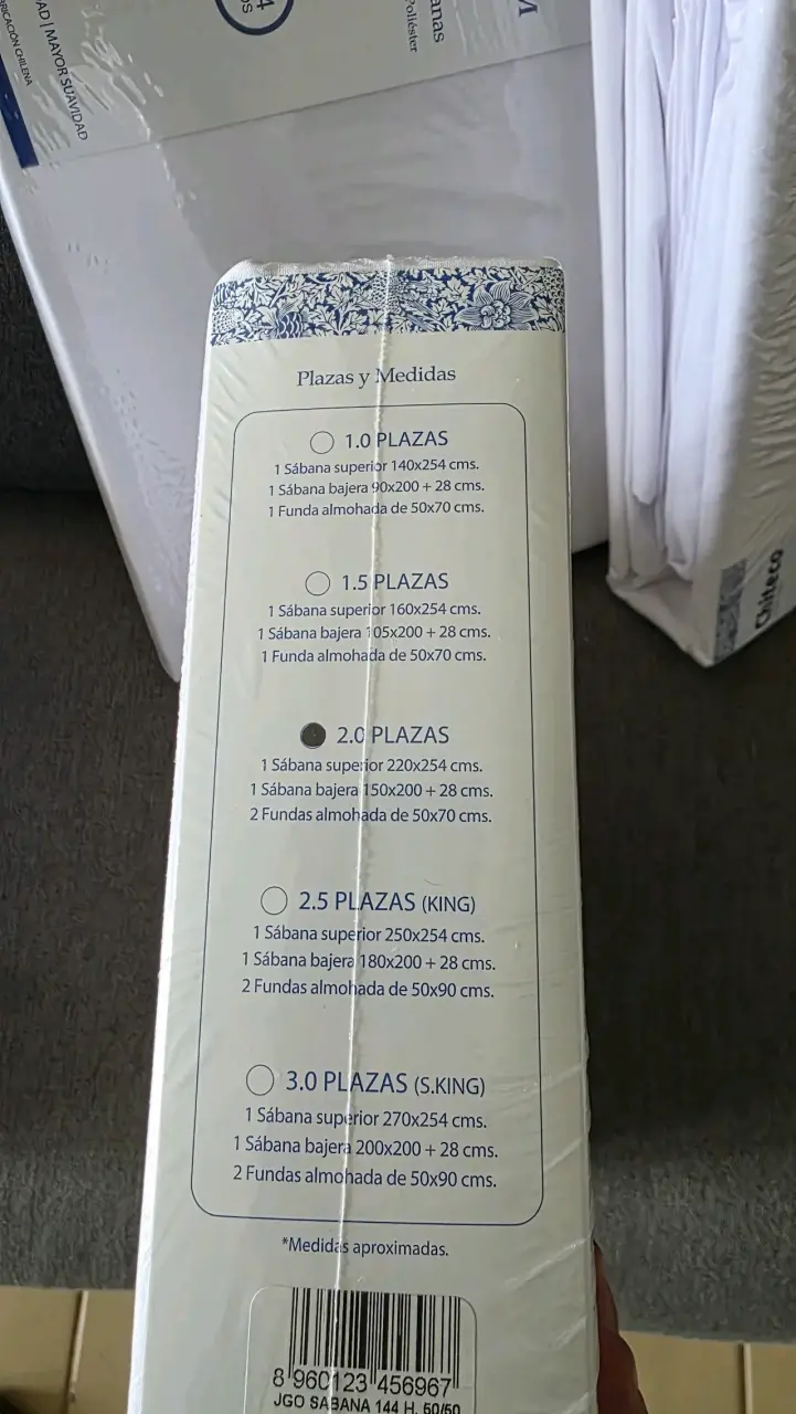 Juego de sábanas Chiteco Premium hoteleras - 3