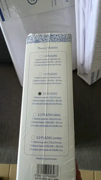 Juego de sábanas Chiteco Premium hoteleras - miniatura 3
