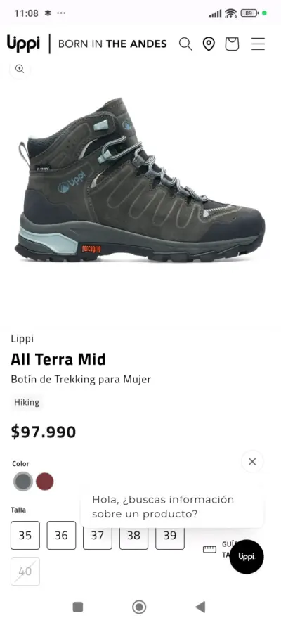 Botas de senderismo grises - miniatura 3