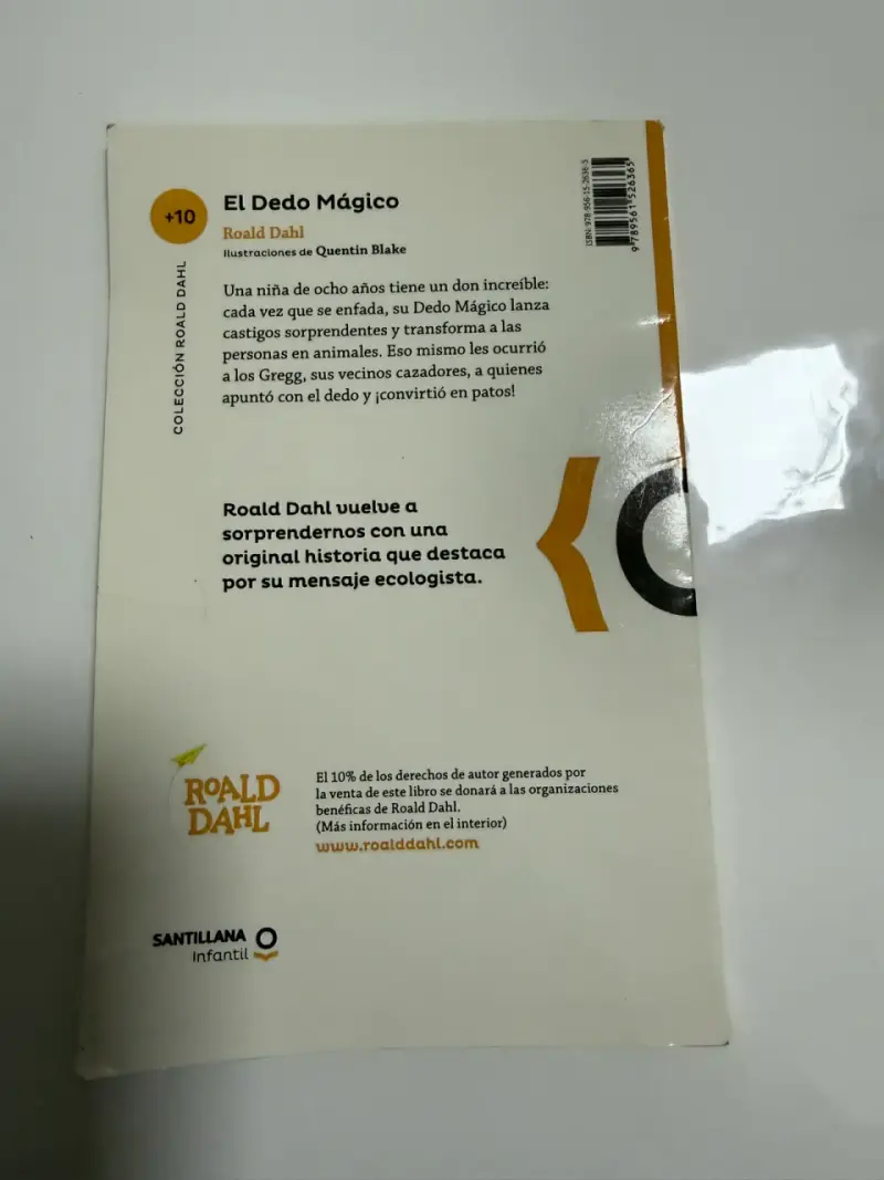 Libro El Dedo Mágico Roald Dahl - 2