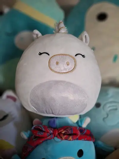 Peluche unicornio y zorro multicolor - miniatura 1