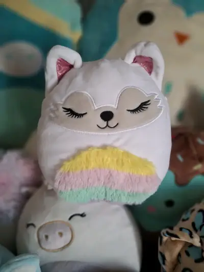 Peluche unicornio y zorro multicolor - miniatura 2