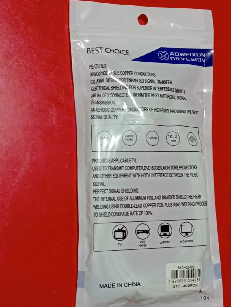 Cable Ethernet blanco - 2