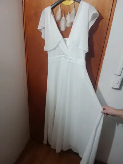 Vestido blanco de novia - miniatura 1
