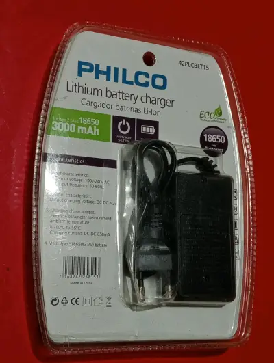 Cargador de baterías Philco 18650 - miniatura 2