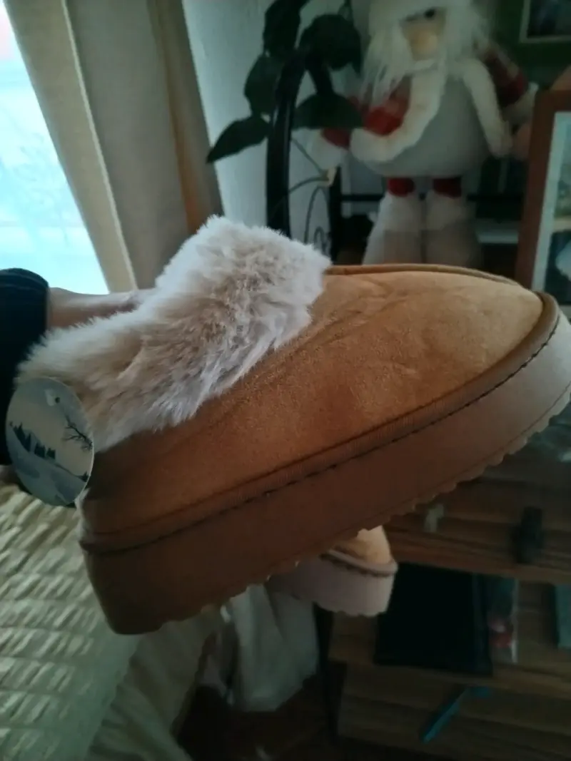 Pantuflas con forro de peluche - 3