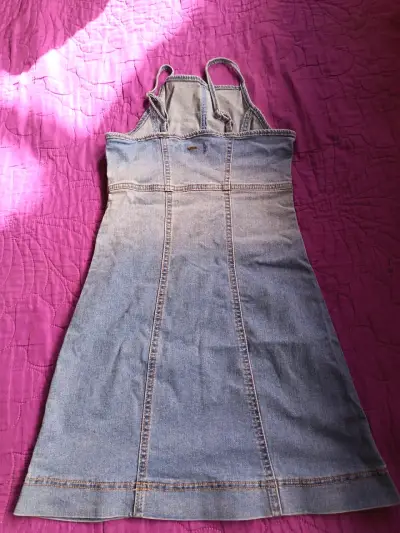 Vestido de mezclilla sin mangas talla 12 - miniatura 1