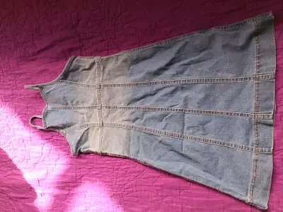 Vestido de mezclilla sin mangas talla 12 - miniatura 2