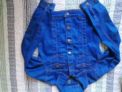 Chaqueta de mezclilla azul - miniatura 1