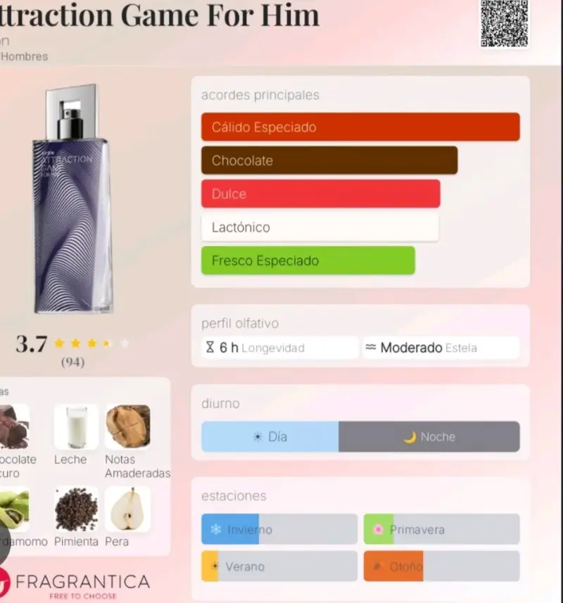 Perfume Avon Attraction Game - 2