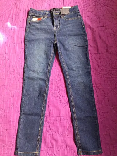 Jeans Tommy hilfiger azul oscuro para niña - miniatura 1