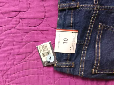 Jeans Tommy hilfiger azul oscuro para niña - miniatura 3