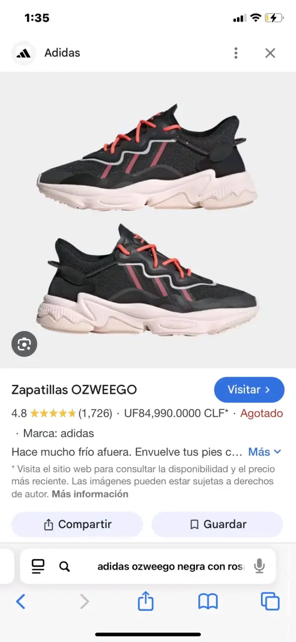 Zapatillas Adidas Ozweego negras