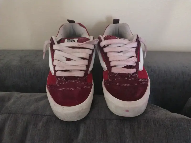 Zapatillas Vans knu skool rojas casuales - 1