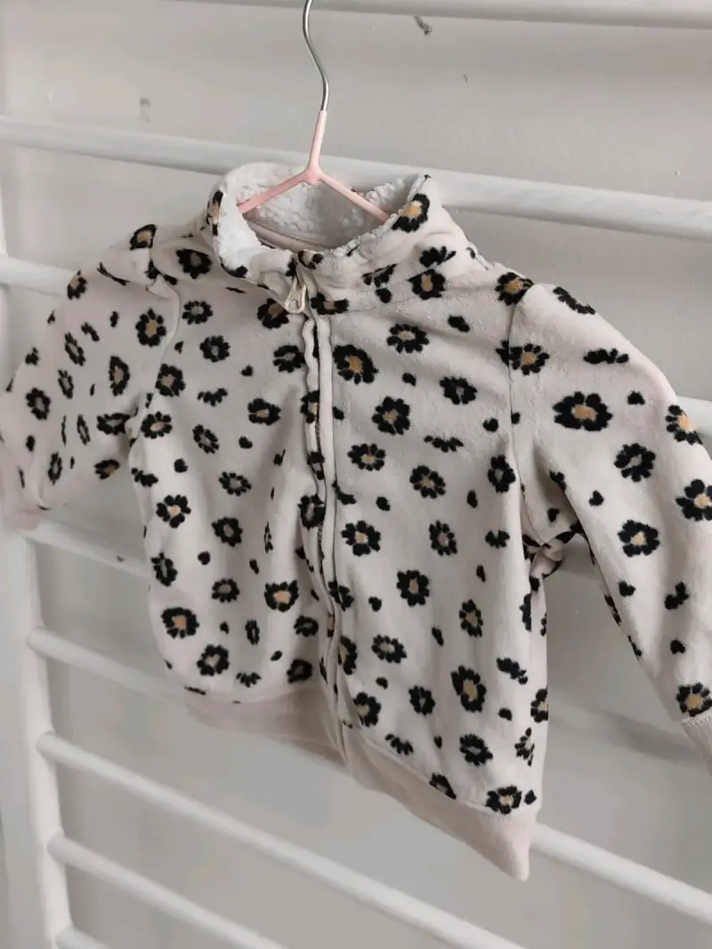 Chaqueta polar infantil con flores - 2