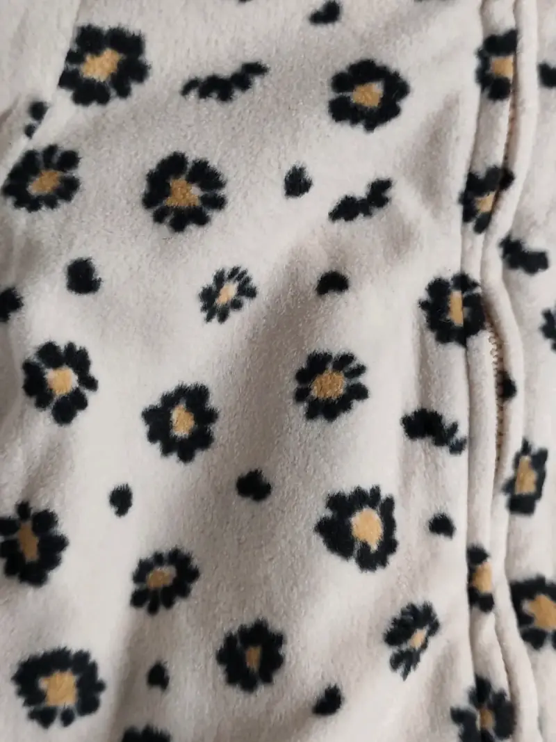 Chaqueta polar infantil con flores - 3