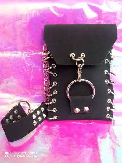 chokers/collares, arnés  bolso de ecocuero, - miniatura 6
