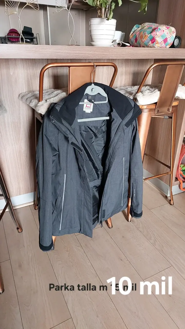 Parka gris talla M - 1