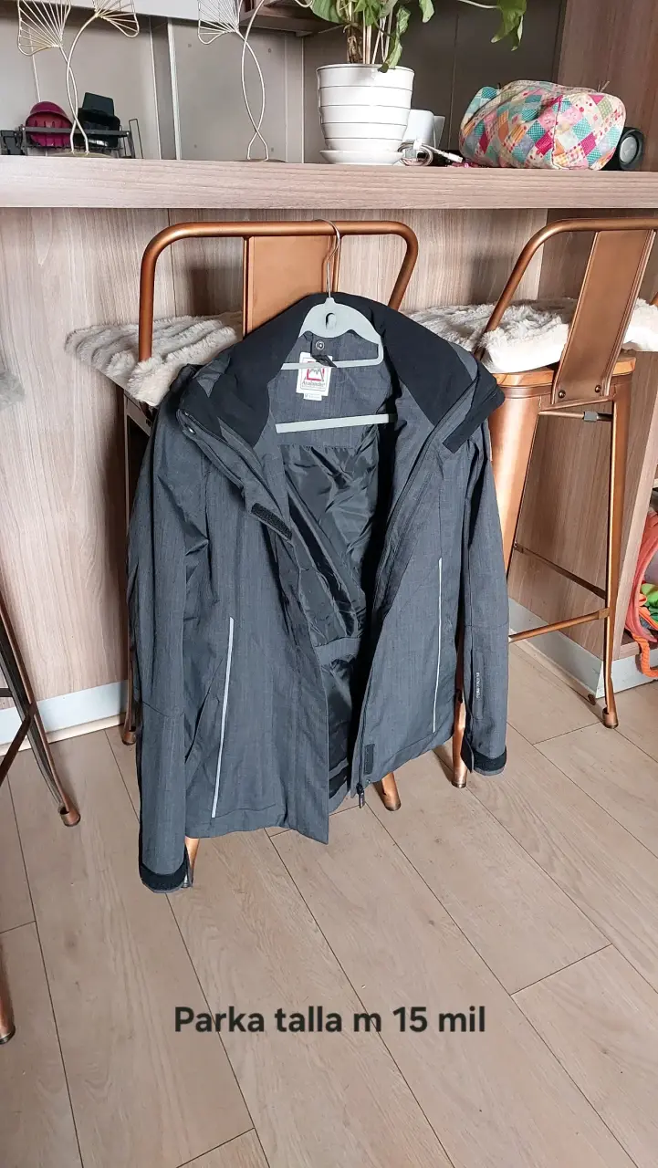 Parka gris talla M - 2