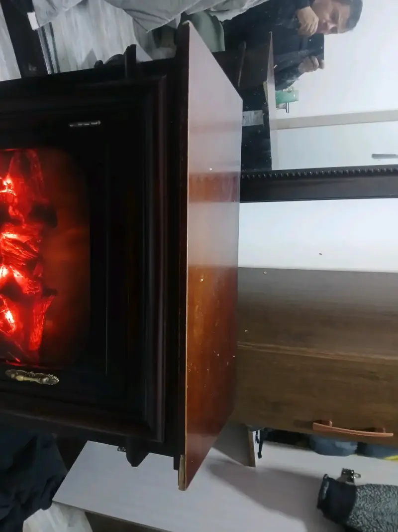 Chimenea eléctrica simulada madera - 2