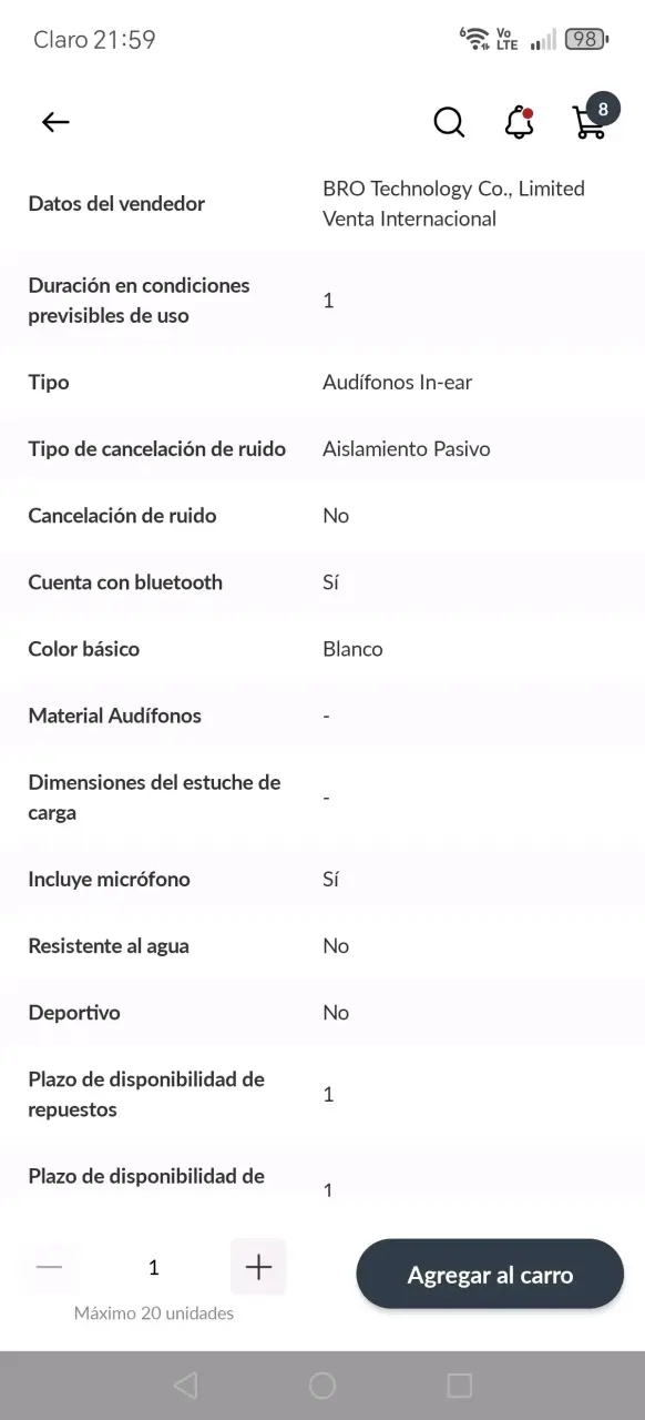 Audífonos HONOR Choice X8i - 5