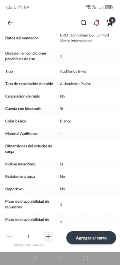 Audífonos HONOR Choice X8i - miniatura 5