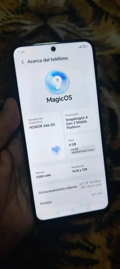 Smartphone Honor X6b 5G 256GB 4+4 RAM liberado - miniatura 1