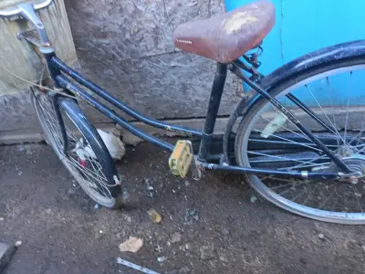 Bicicleta vintage con canasto - miniatura 2