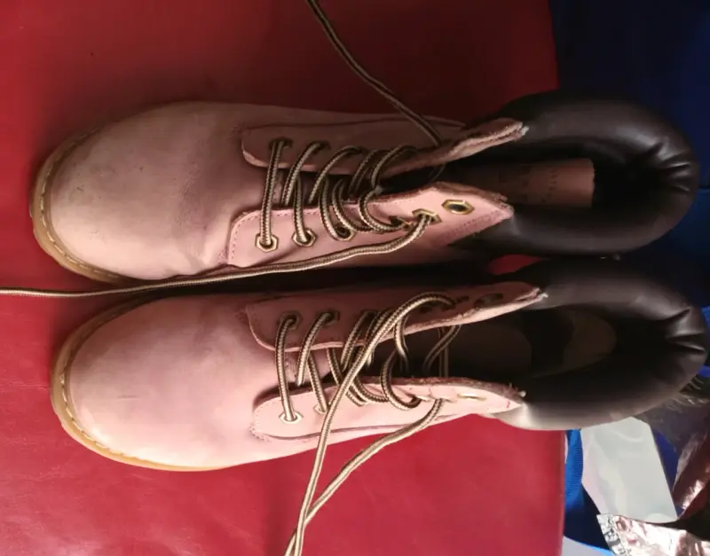 Botas rosas de cuero weinbrenner - 2