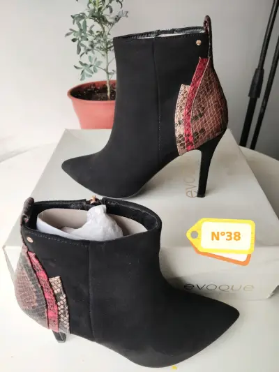 Botines negros talla 38 - miniatura 2