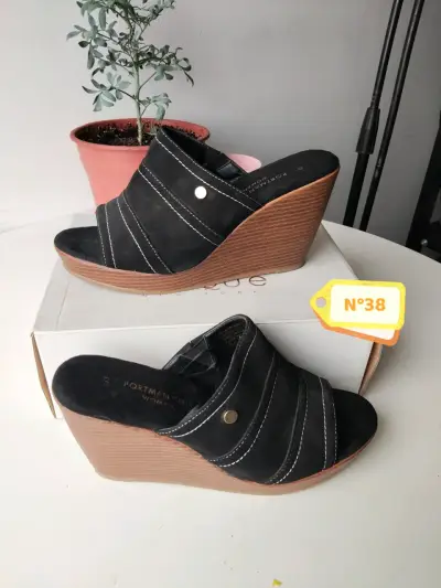 Botines negros talla 38 - miniatura 4