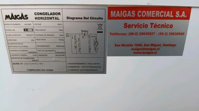 Freezer horizontal blanco - 2