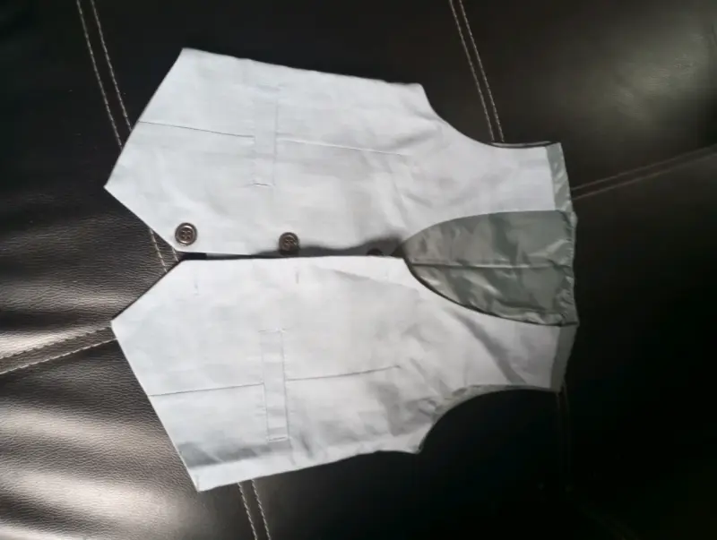 Traje formal para niño gris claro - 1