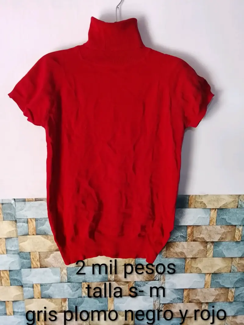 Blazer negro y azul talla 46 y poleras - 5